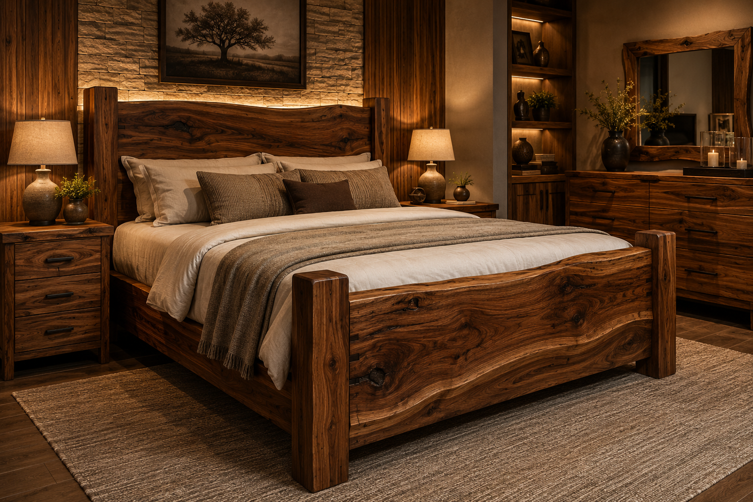 Cama de madera